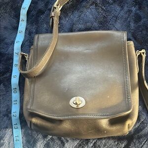 Dark grey vintage Coach bag